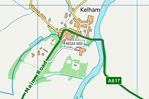 NG24 9SS map - OS VectorMap District (Ordnance Survey)