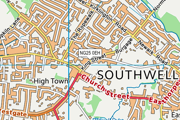 Map of HAIR AGAIN SOUTHWELL LTD at district scale