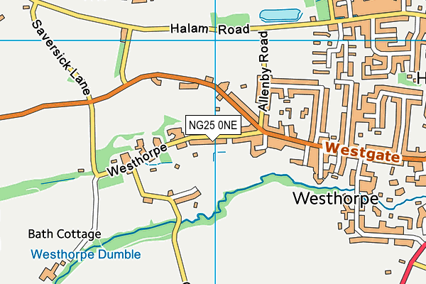 Map of OLD HALL (MATLOCK) LTD at district scale