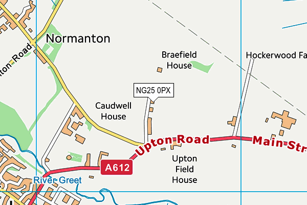 NG25 0PX map - OS VectorMap District (Ordnance Survey)