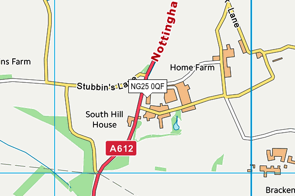 Southwell Cricket Club map (NG25 0QF) - OS VectorMap District (Ordnance Survey)