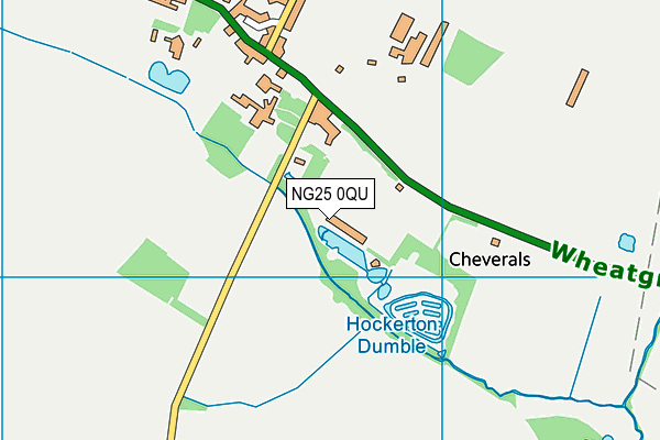 NG25 0QU map - OS VectorMap District (Ordnance Survey)