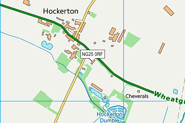 NG25 0RF map - OS VectorMap District (Ordnance Survey)