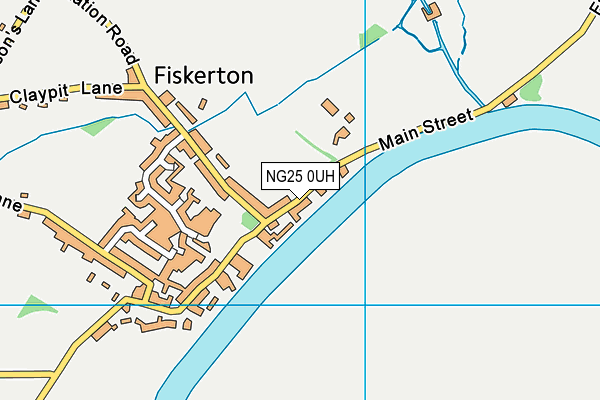 NG25 0UH map - OS VectorMap District (Ordnance Survey)