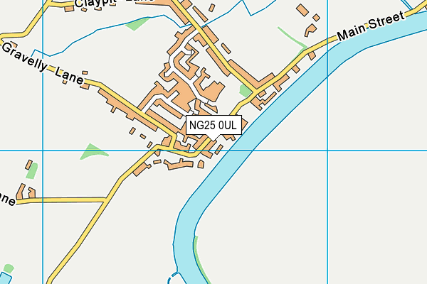 NG25 0UL map - OS VectorMap District (Ordnance Survey)