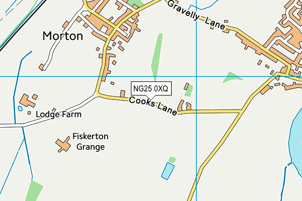 Arthur Radford Hall & Sports Ground map (NG25 0XQ) - OS VectorMap District (Ordnance Survey)