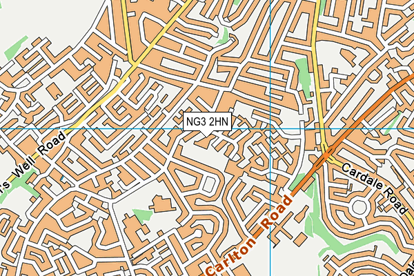 NG3 2HN map - OS VectorMap District (Ordnance Survey)