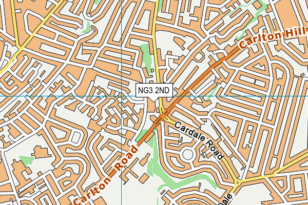 NG3 2ND map - OS VectorMap District (Ordnance Survey)