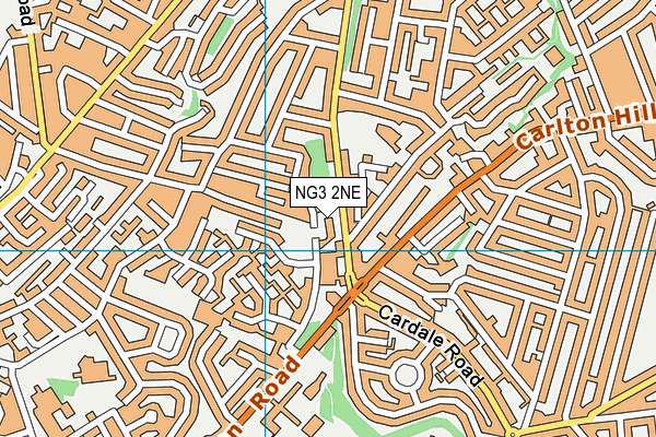 NG3 2NE map - OS VectorMap District (Ordnance Survey)