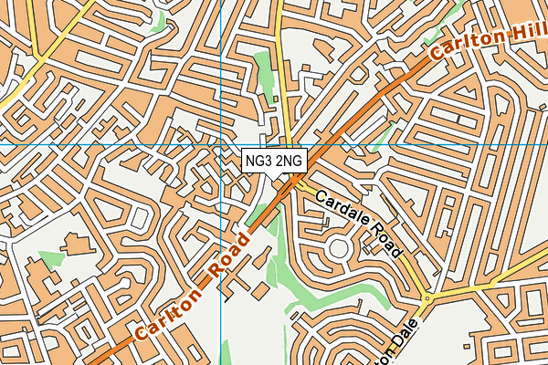 NG3 2NG map - OS VectorMap District (Ordnance Survey)