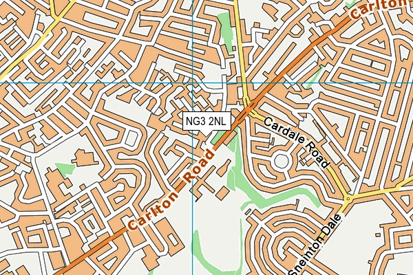 NG3 2NL map - OS VectorMap District (Ordnance Survey)
