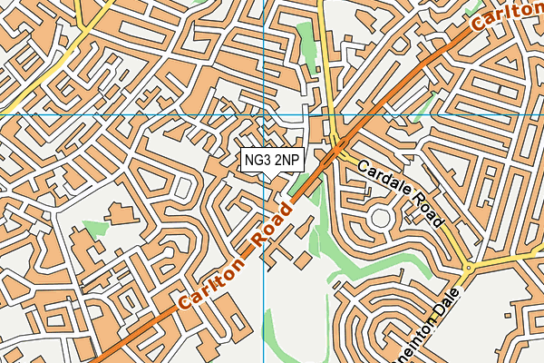 NG3 2NP map - OS VectorMap District (Ordnance Survey)