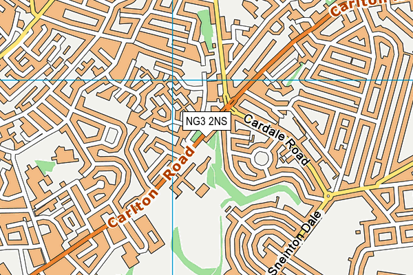 NG3 2NS map - OS VectorMap District (Ordnance Survey)