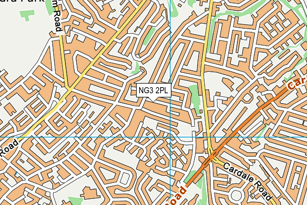 NG3 2PL map - OS VectorMap District (Ordnance Survey)