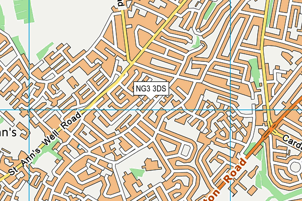 NG3 3DS map - OS VectorMap District (Ordnance Survey)