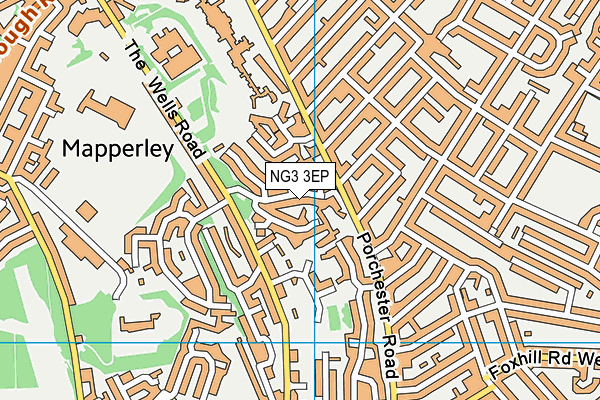 NG3 3EP map - OS VectorMap District (Ordnance Survey)