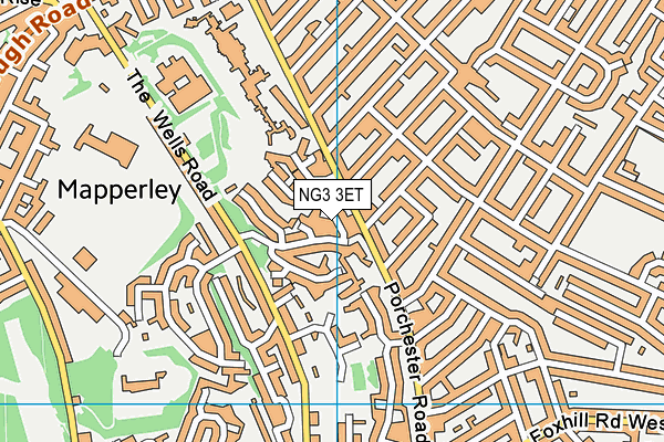 NG3 3ET map - OS VectorMap District (Ordnance Survey)