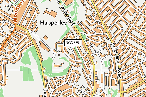 NG3 3EU map - OS VectorMap District (Ordnance Survey)