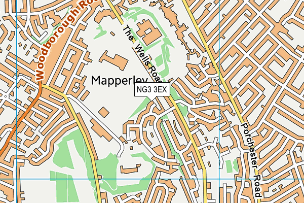 NG3 3EX map - OS VectorMap District (Ordnance Survey)