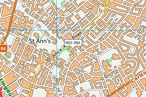 NG3 3NA map - OS VectorMap District (Ordnance Survey)