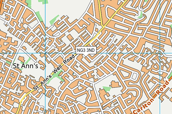 NG3 3ND map - OS VectorMap District (Ordnance Survey)