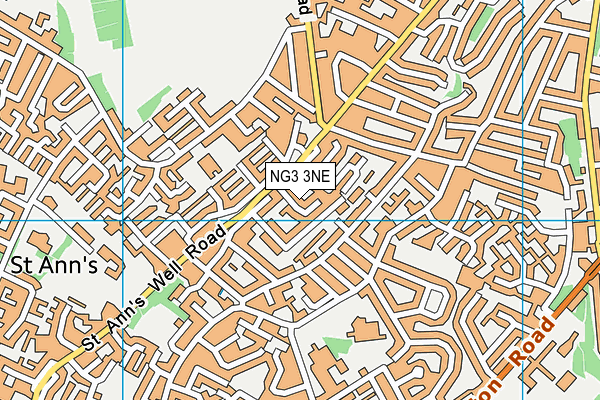 NG3 3NE map - OS VectorMap District (Ordnance Survey)