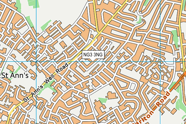 NG3 3NG map - OS VectorMap District (Ordnance Survey)