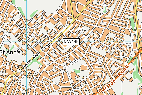 NG3 3NH map - OS VectorMap District (Ordnance Survey)