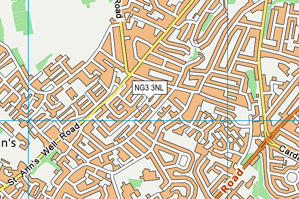 NG3 3NL map - OS VectorMap District (Ordnance Survey)