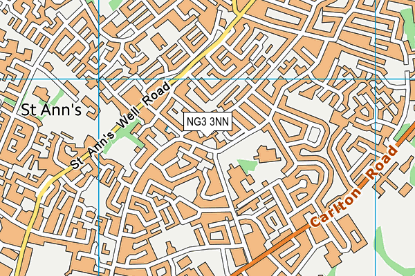 NG3 3NN map - OS VectorMap District (Ordnance Survey)