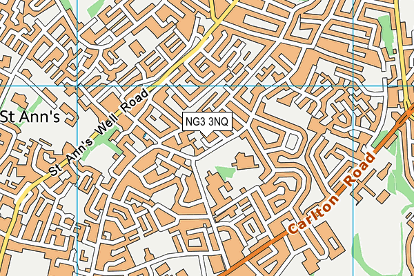 NG3 3NQ map - OS VectorMap District (Ordnance Survey)