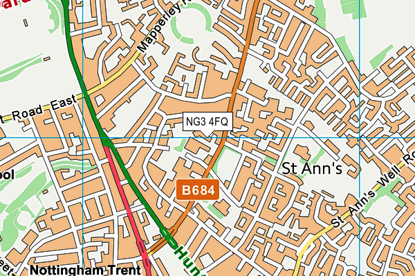 NG3 4FQ map - OS VectorMap District (Ordnance Survey)