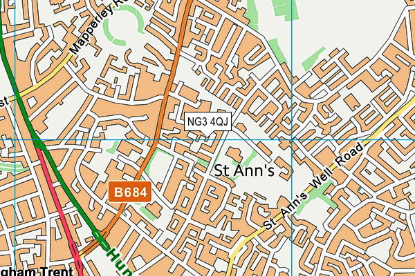 NG3 4QJ map - OS VectorMap District (Ordnance Survey)