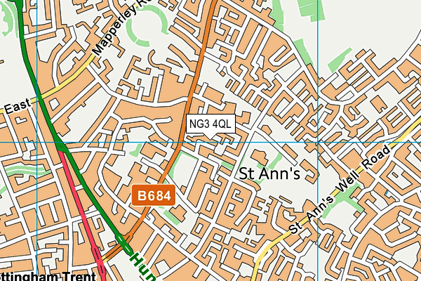 NG3 4QL map - OS VectorMap District (Ordnance Survey)