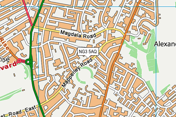 Map of 55 MAPPERLEY ROAD LIMITED at district scale
