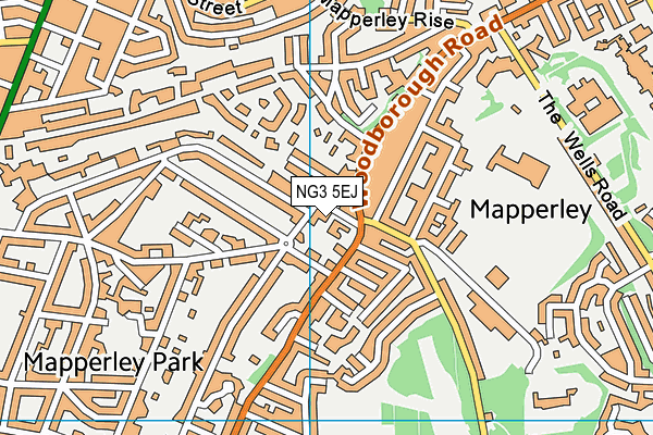 NG3 5EJ map - OS VectorMap District (Ordnance Survey)