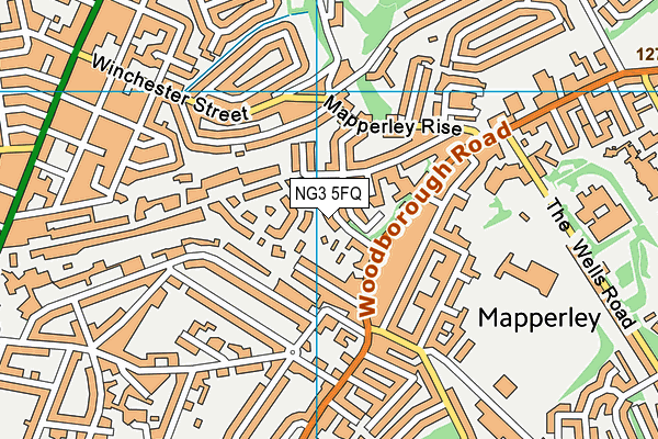 NG3 5FQ map - OS VectorMap District (Ordnance Survey)