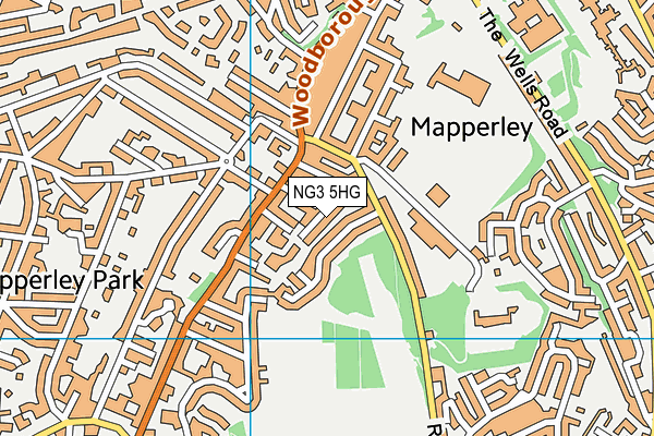 NG3 5HG map - OS VectorMap District (Ordnance Survey)