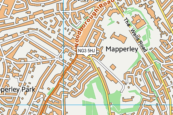 NG3 5HJ map - OS VectorMap District (Ordnance Survey)