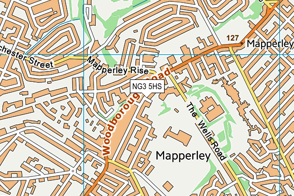 Walter Halls Primary and Early Years School map (NG3 5HS) - OS VectorMap District (Ordnance Survey)