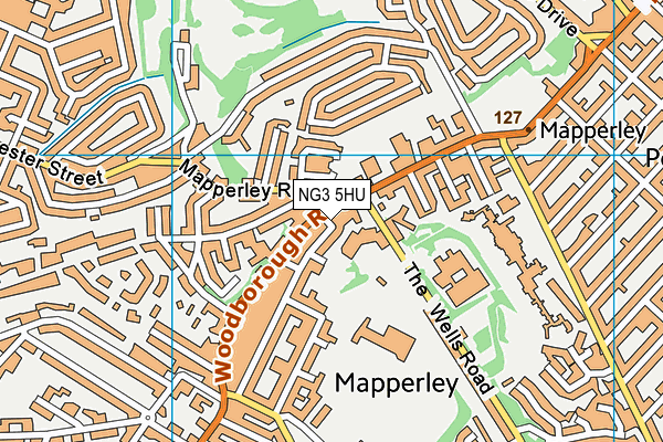 NG3 5HU map - OS VectorMap District (Ordnance Survey)