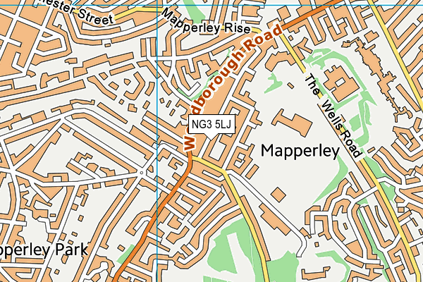 NG3 5LJ map - OS VectorMap District (Ordnance Survey)