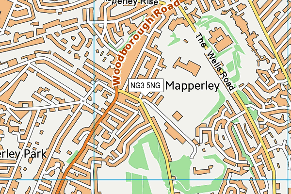 NG3 5NG map - OS VectorMap District (Ordnance Survey)