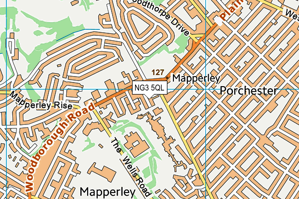NG3 5QL map - OS VectorMap District (Ordnance Survey)