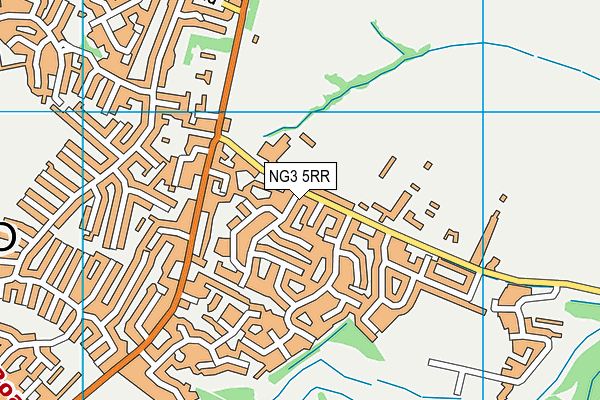 NG3 5RR map - OS VectorMap District (Ordnance Survey)