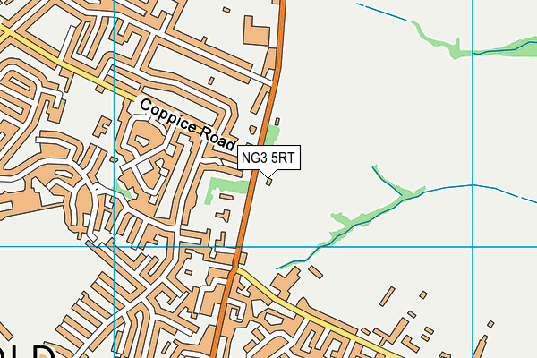 NG3 5RT map - OS VectorMap District (Ordnance Survey)