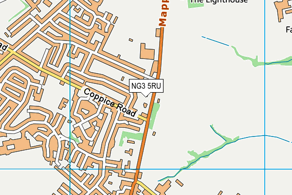 NG3 5RU map - OS VectorMap District (Ordnance Survey)