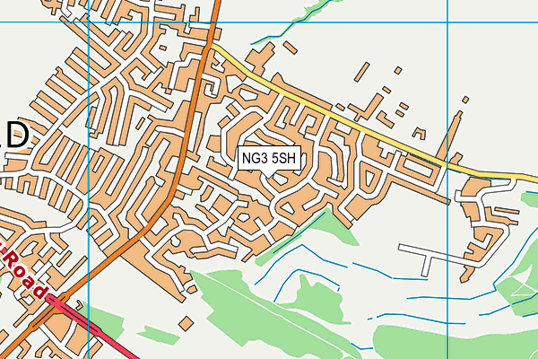 NG3 5SH map - OS VectorMap District (Ordnance Survey)