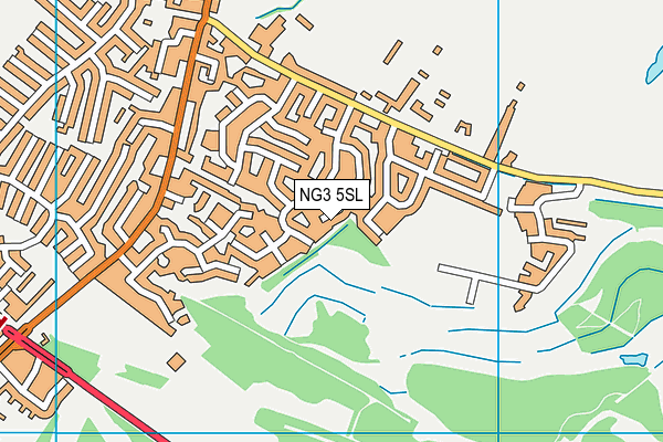 NG3 5SL map - OS VectorMap District (Ordnance Survey)