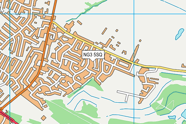 NG3 5SQ map - OS VectorMap District (Ordnance Survey)